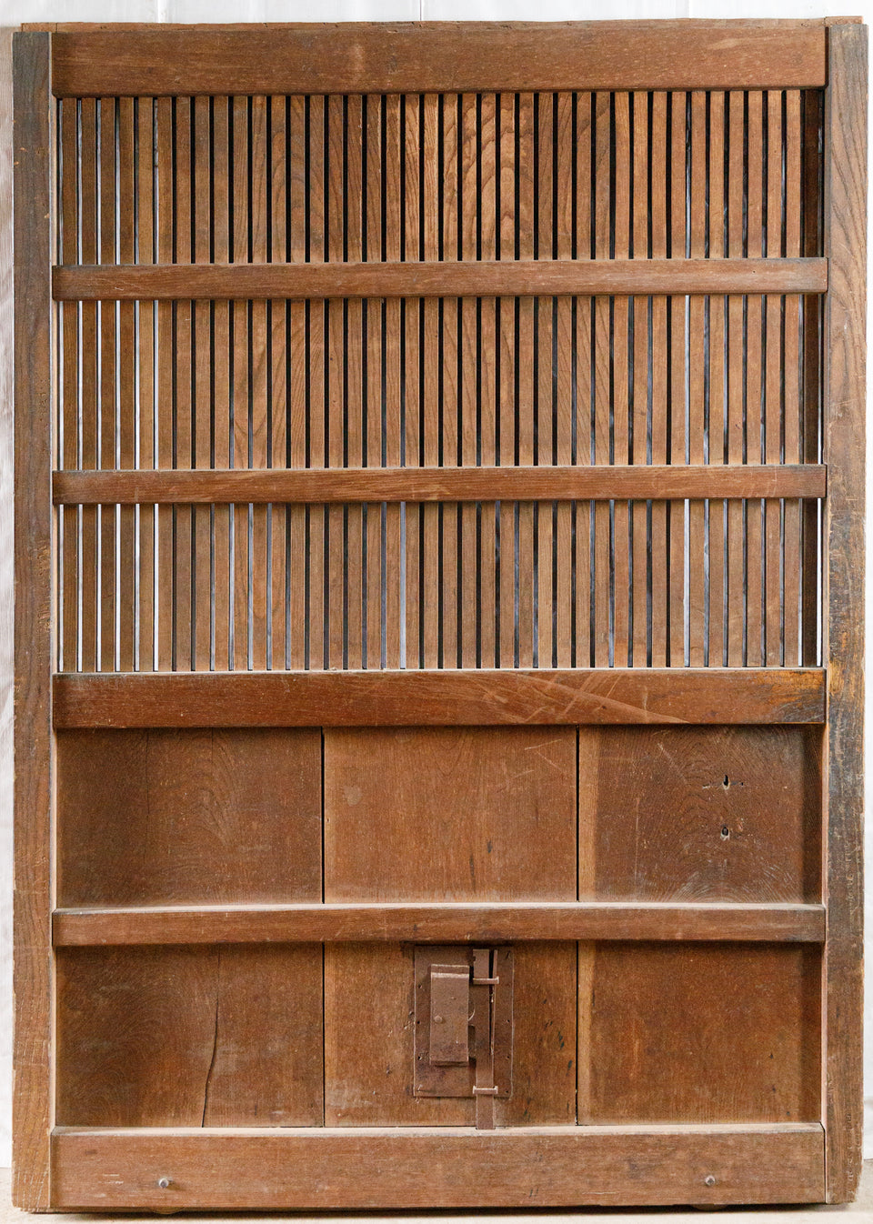 77108　総欅の大型格子蔵戸